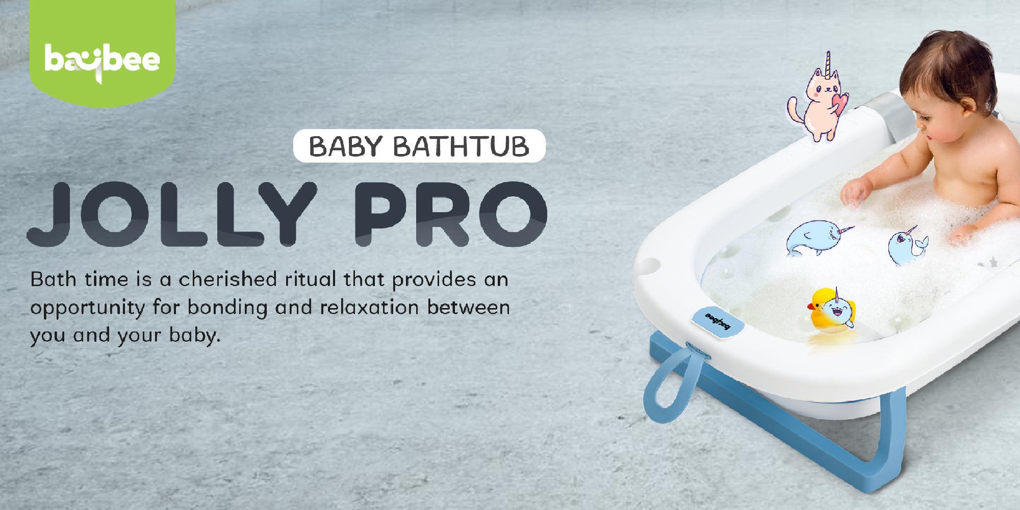 Foldable Baby Bath Tub With Anti-Skid Base, Support Cushion, Temperature Sensing Plug And Wall Mountable 0-3 Years, Green