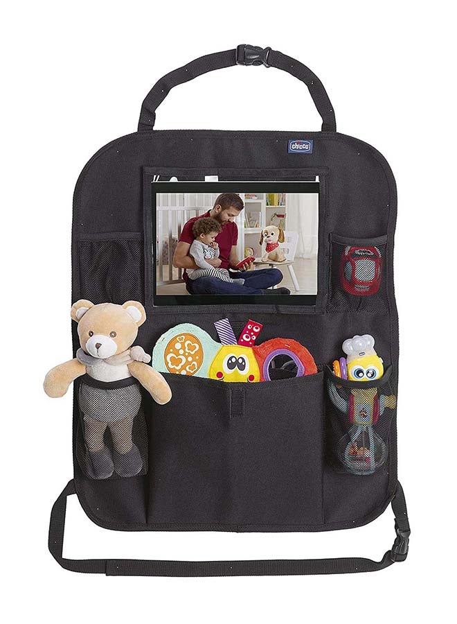 Car Seat Organizer With Ipad Holder, Black