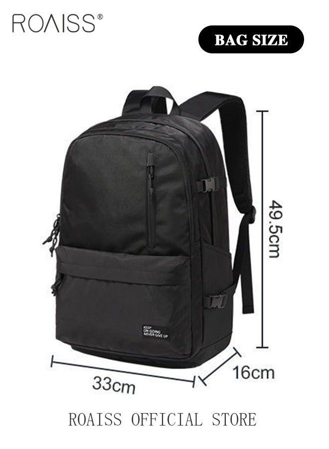 Unisex Functional Backpack with Large Capacity Storage Scientific Storage Simple Style Short Distance Travel Bag Student Backpack Laptop Bag