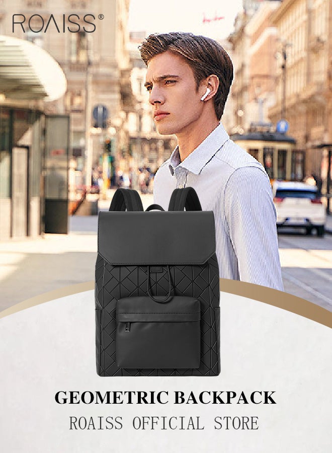 Large Capacity Casual Backpack for Men for Teens Geometric Rhombus Texture Student Commuter School Bags Laptap Bag Fits 15.6 Inch Size