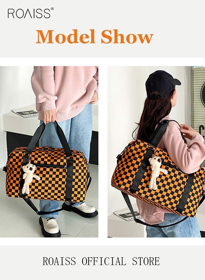 Functional Sports Fitness Handbag with Dry and Wet Separation Large Capacity Design Business Trip and Boarding Short Distance Travel Bag