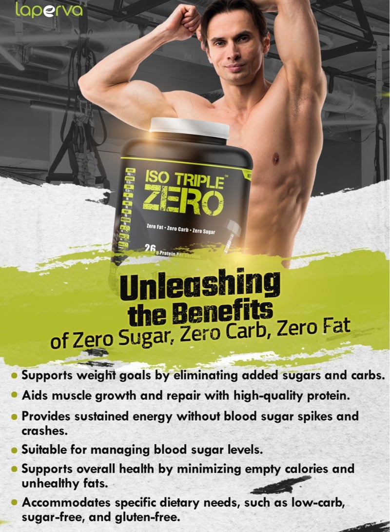 Iso Triple Zero Next Generation, Supports Muscle Growth and Recovery, Rapidly Absorbed, 0 sugar & 0 carb & 0 fat, Spanish Latte Flavor, 4 Lbs