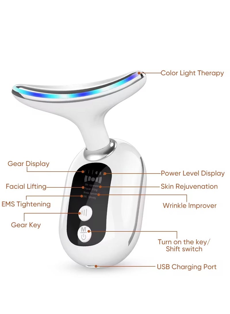 Electric Neck Massager Face massager Premium Face Massager Beauty Machine Wrinkle Skin Care Double Chin Vibration Beauty Therapy Massage Remove Fine Lines Neck Skin Tightening Face Lifting Machine