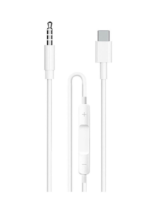 Type-C To 3.5Mm Aux Cable White