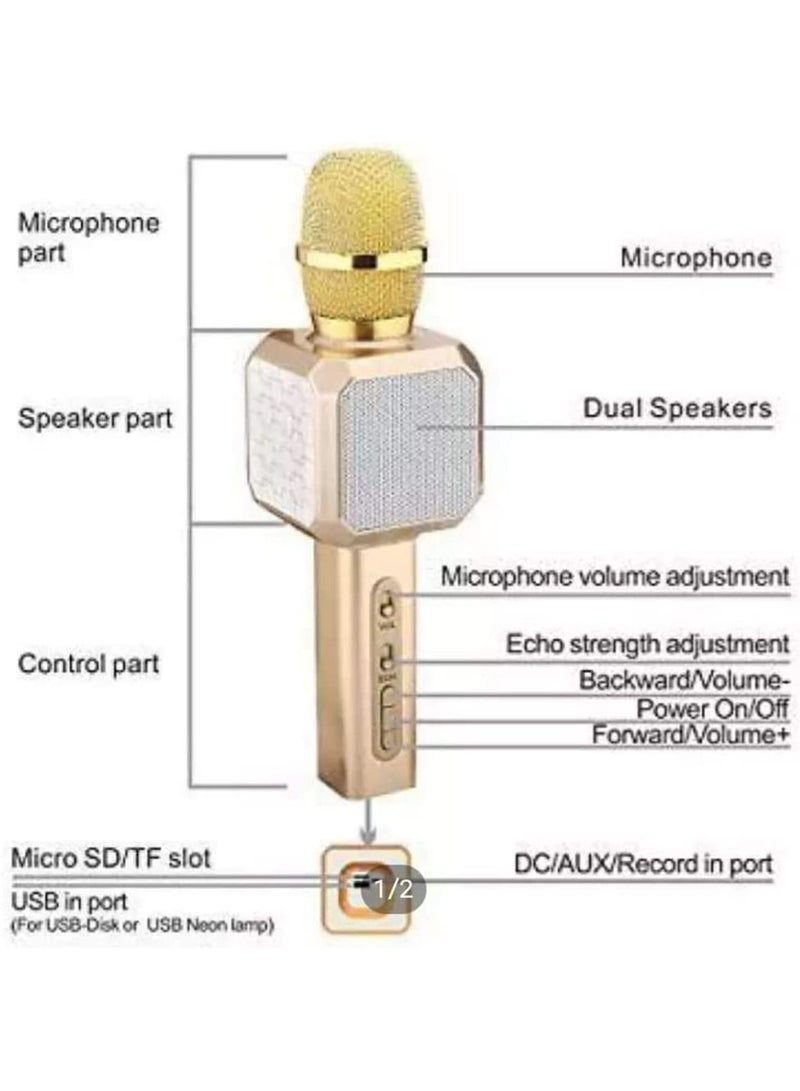 YS 05 PORTABLE SPEAKER MICROPHONE MAGIC Bluetooth USB TF CARD AUX