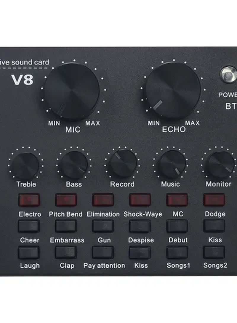 Multifunctional USB Webcast Sound Black