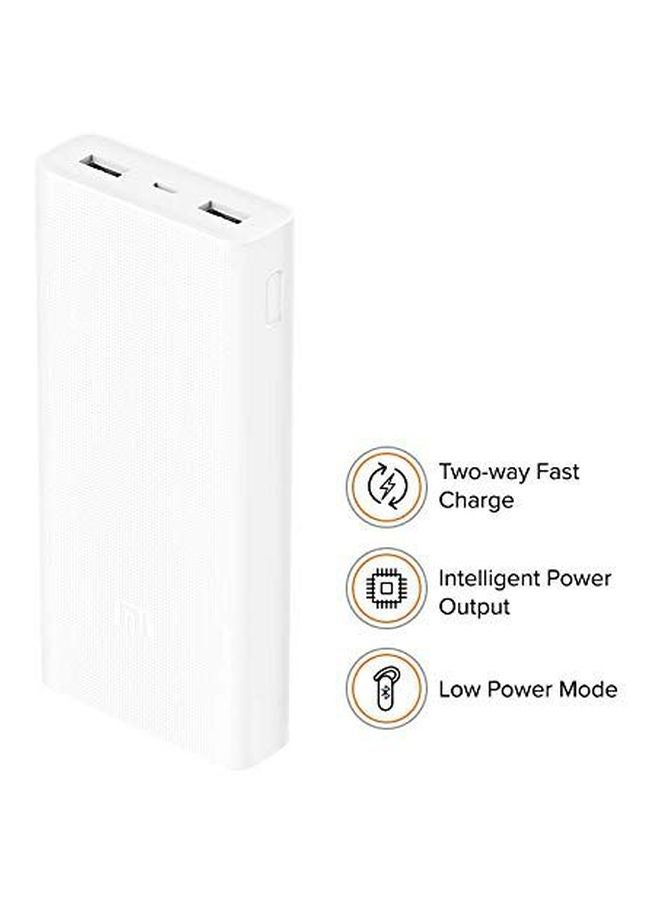 20000.0 mAh Mi Power Bank White