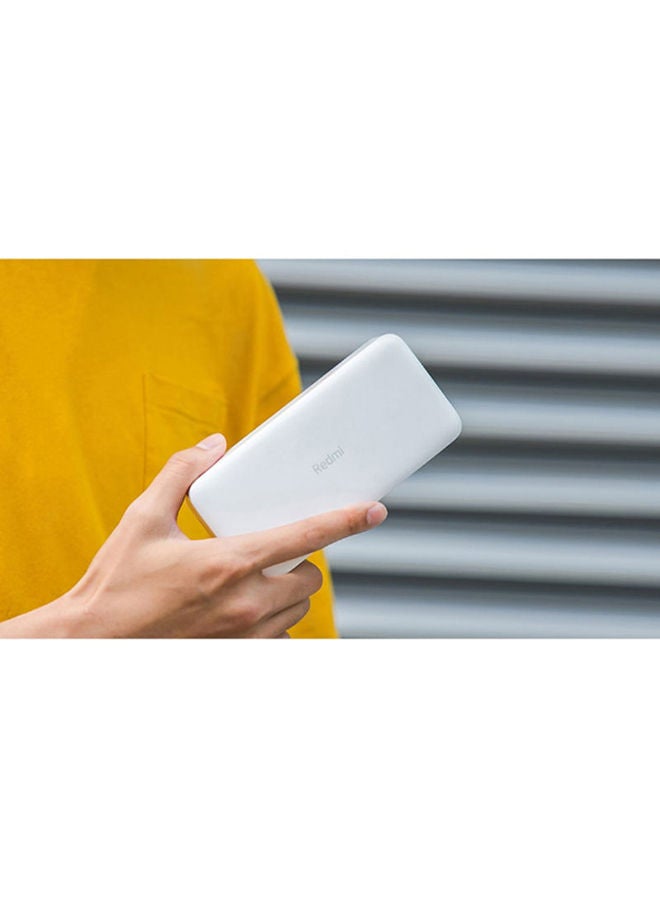 20000mAh Redmi Portable Fast charge Power Bank White