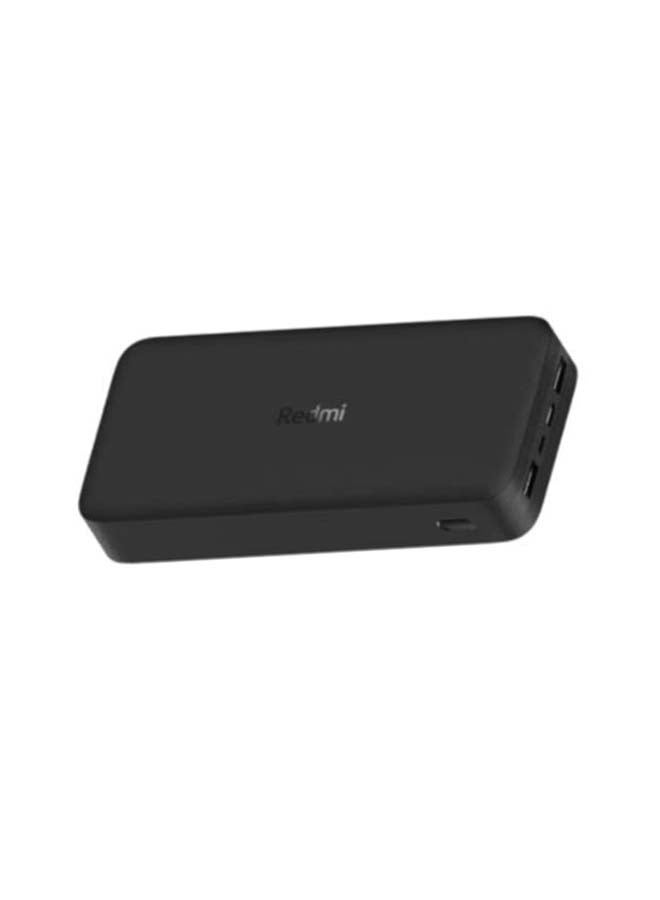 20000 mAh Redmi 18W Fast Charging Power Bank Black