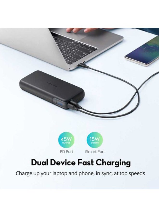 20000.0 mAh Dual Port Pioneer MFi Power Bank Black