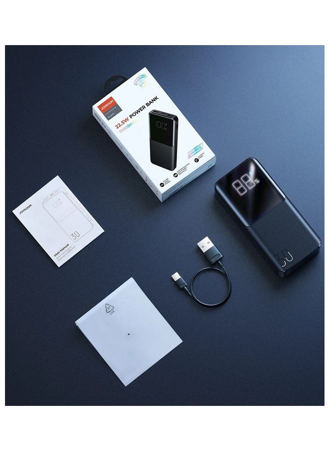 30000 mAh 30000mAh 2 Input 3 Output Power Bank Big LED Display PD 3.0 QC 3.0 External Battery Charger Black