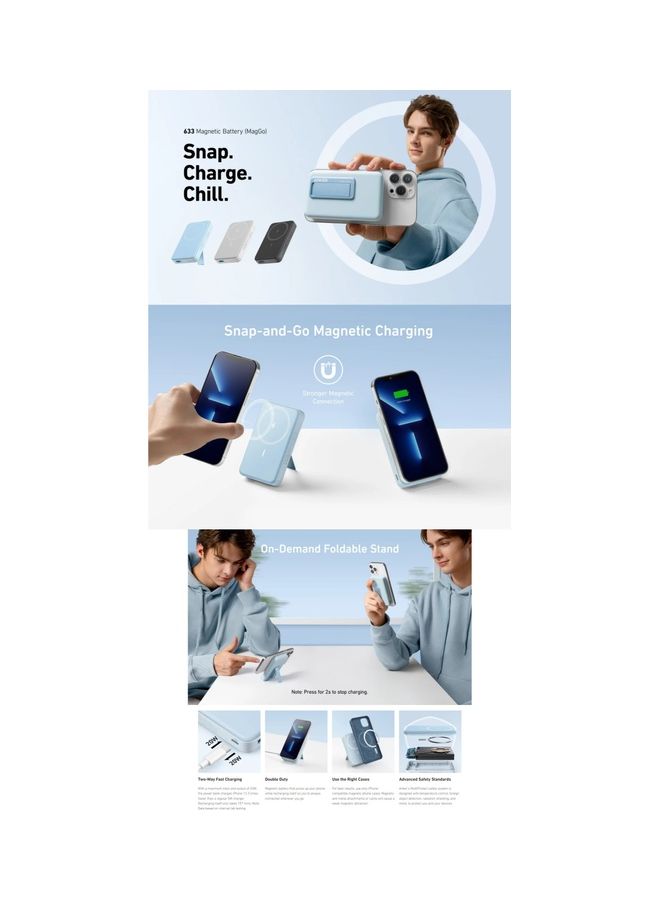 Wireless Power Bank 10000mAh Blue A1641H31 blue