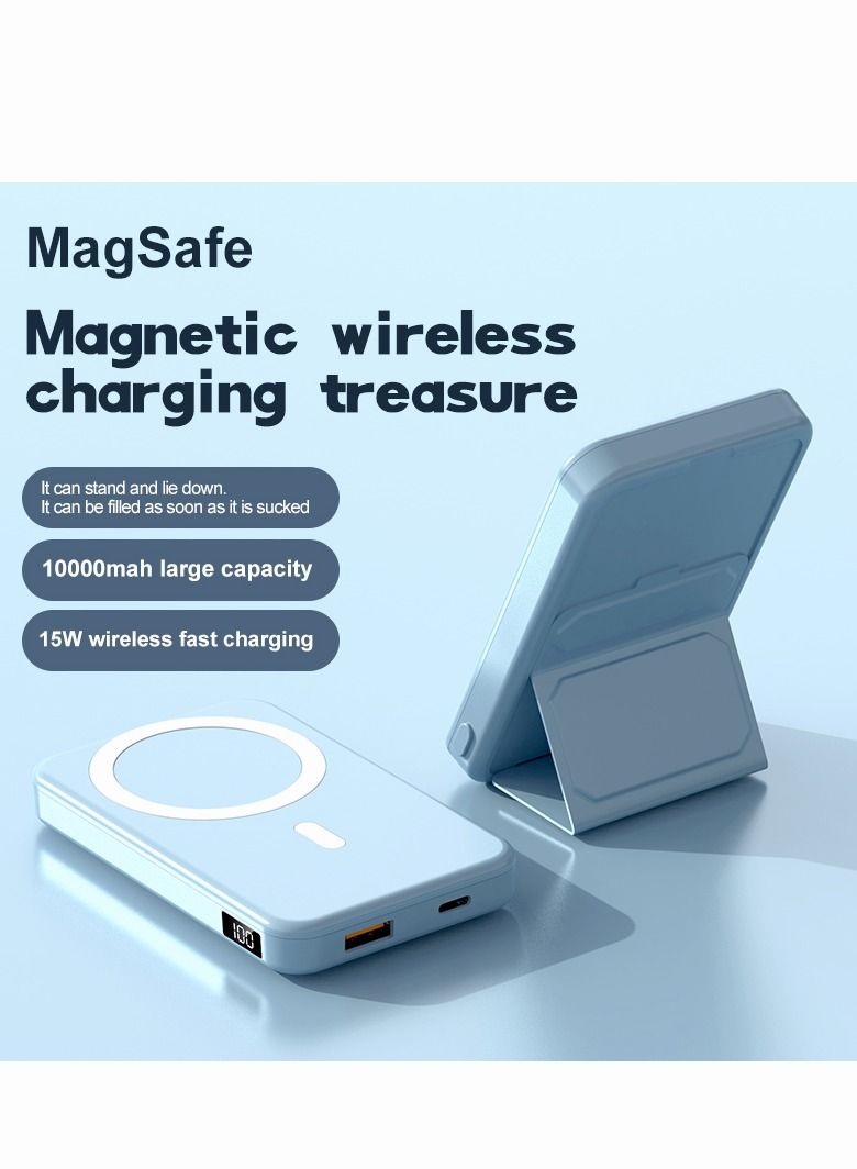 Magnetic Portable Power Bank Charger for Apple iPhone 15/14/13 series 10000mah Colourful Purple