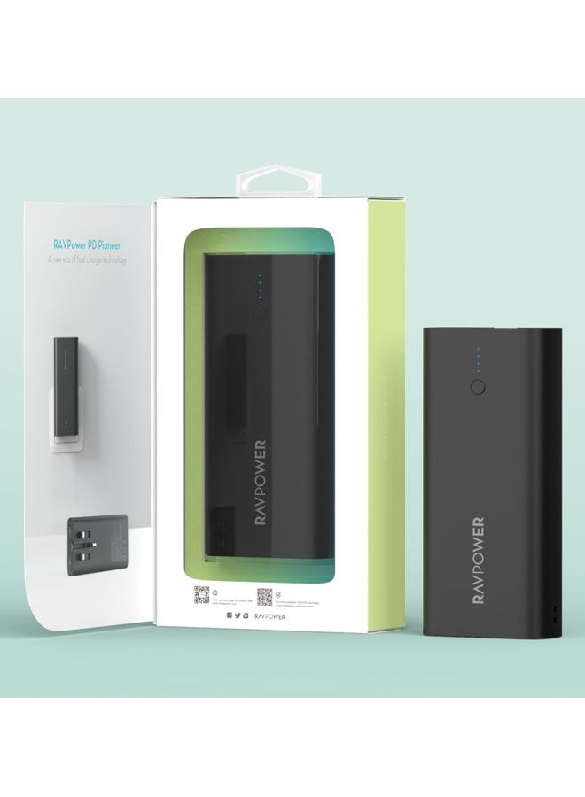 10000 mAh Rp-Rp243 10000Mah 3 Ports With A Charger 75-02032-001 Black