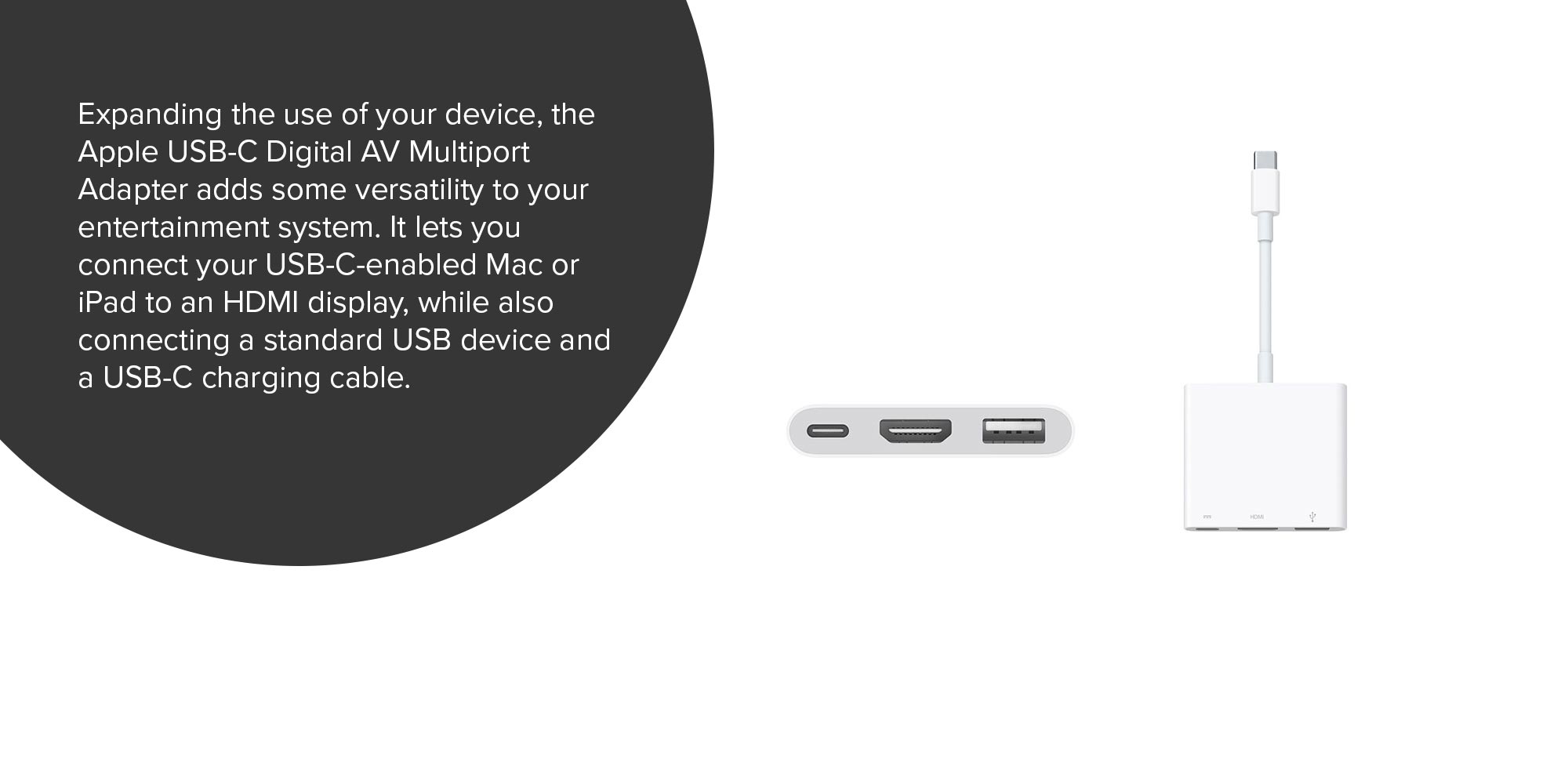 USB-C to Digital AV Multiport Adapter White