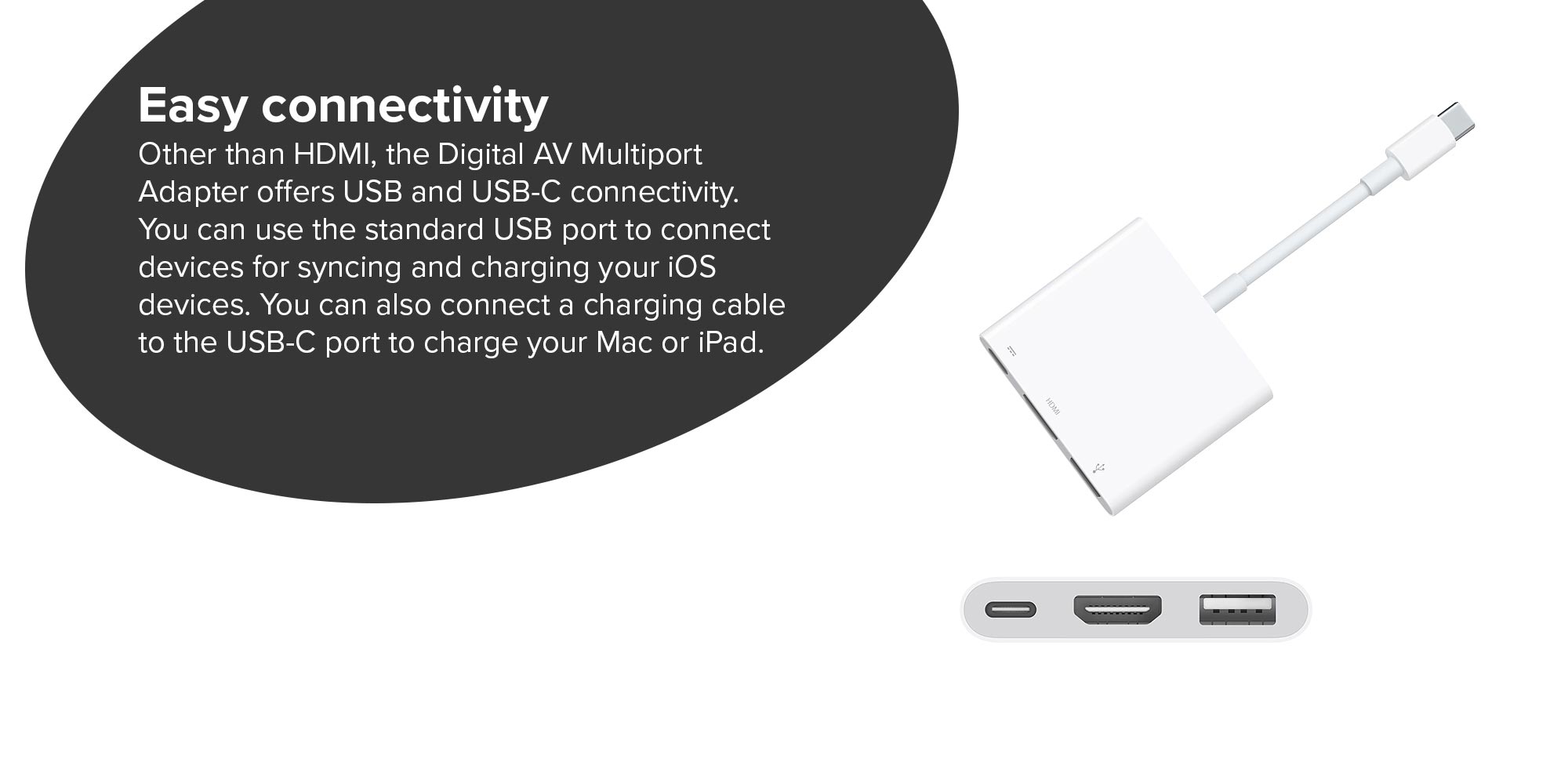 USB-C to Digital AV Multiport Adapter White