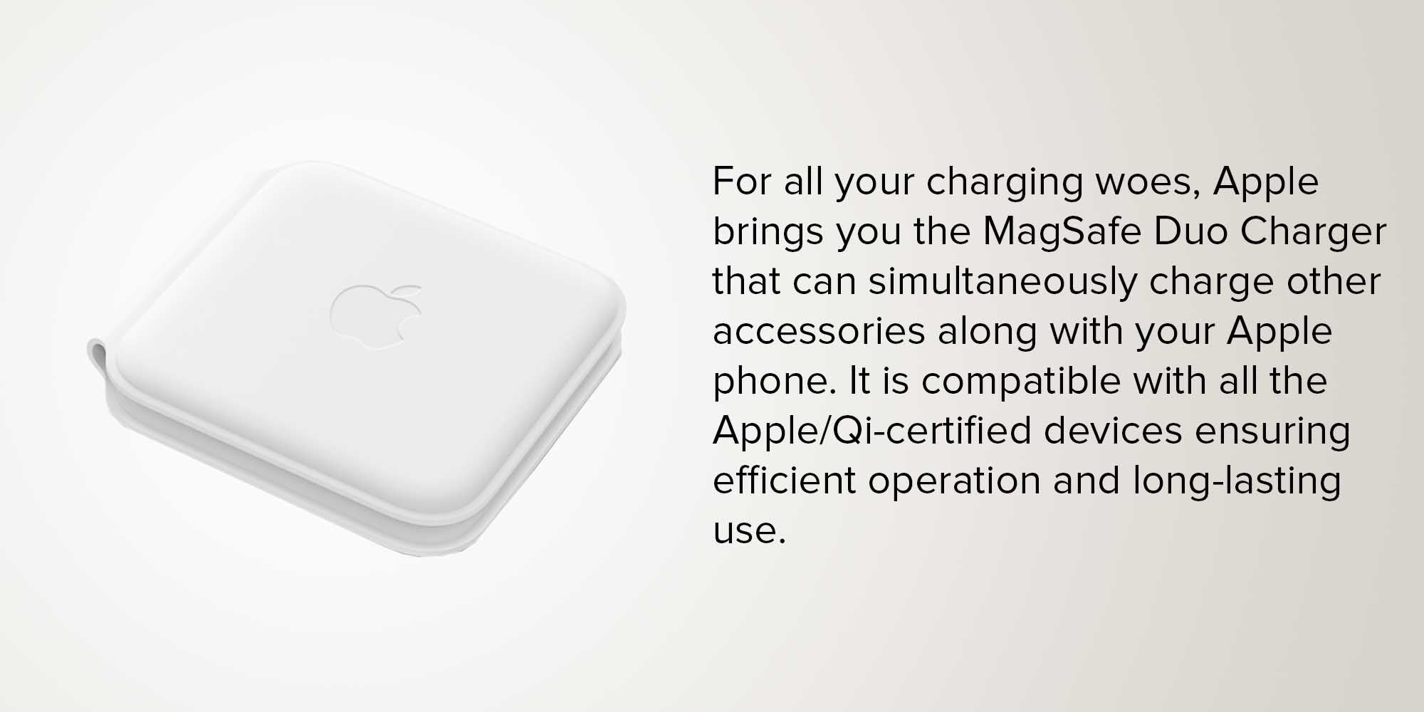 1460.0 mAh MagSafe Duo Charger White