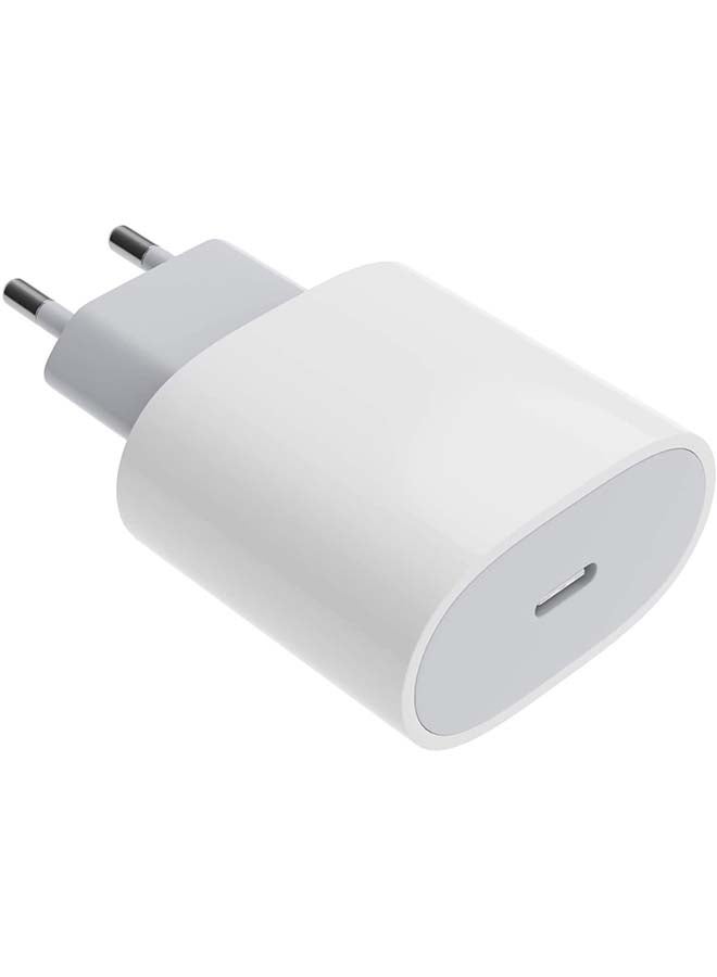 20W USB-C Power Adapter 2PIN (EU) PLUG white