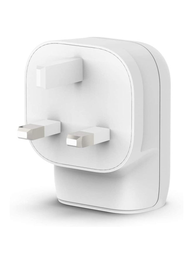 BOOST_Charge Pro USB-C + USB-A Wall Charger 32W White