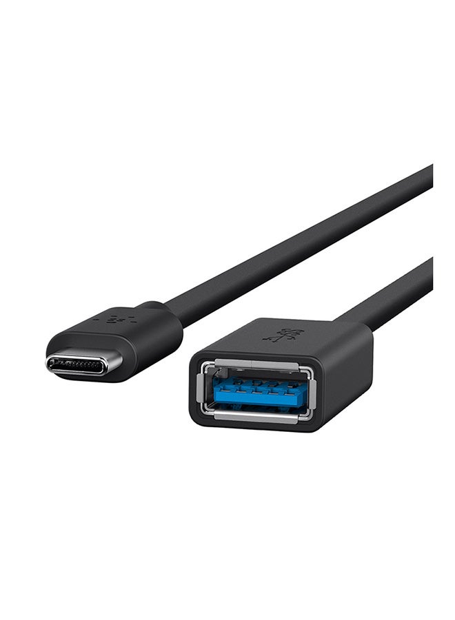 USB C 3.0 To USB A Adapter   USB IF Certified High Speed Data Transfer (5 Gbps) Compatible With iPhone MacBook MacBook Pro And More Black Black