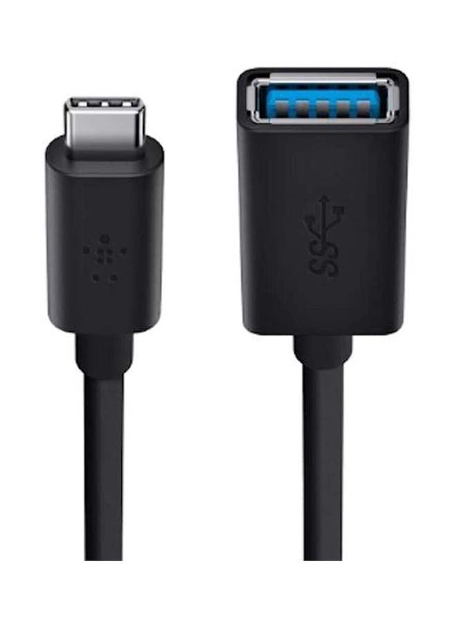 USB C 3.0 To USB A Adapter   USB IF Certified High Speed Data Transfer (5 Gbps) Compatible With iPhone MacBook MacBook Pro And More Black Black