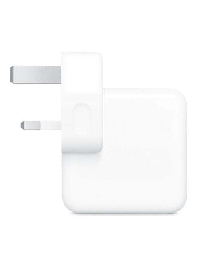 35W Dual USB-C Power Adapter For iPhone White