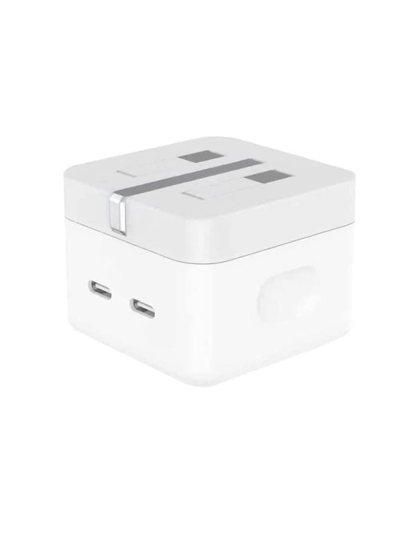 3 Pin Dual Port 35W USB-C Power Adapter