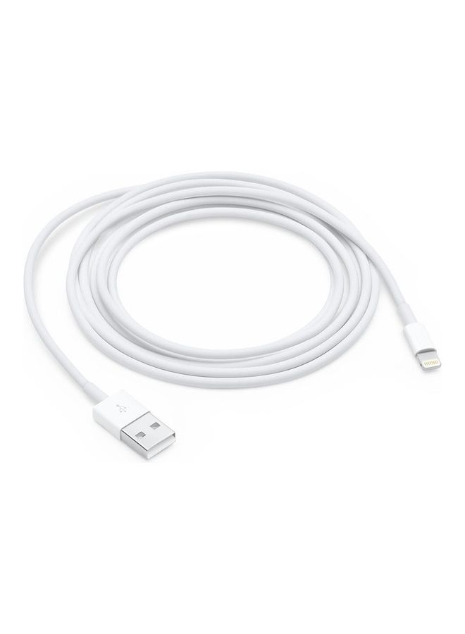 5W USB Power Adapter with Lightning to USB Cable 2m White