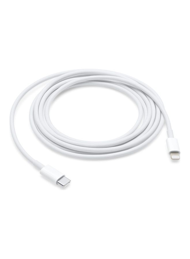 USB-C 20W Power Adapter with USB-C to Lightning Cable 2m White