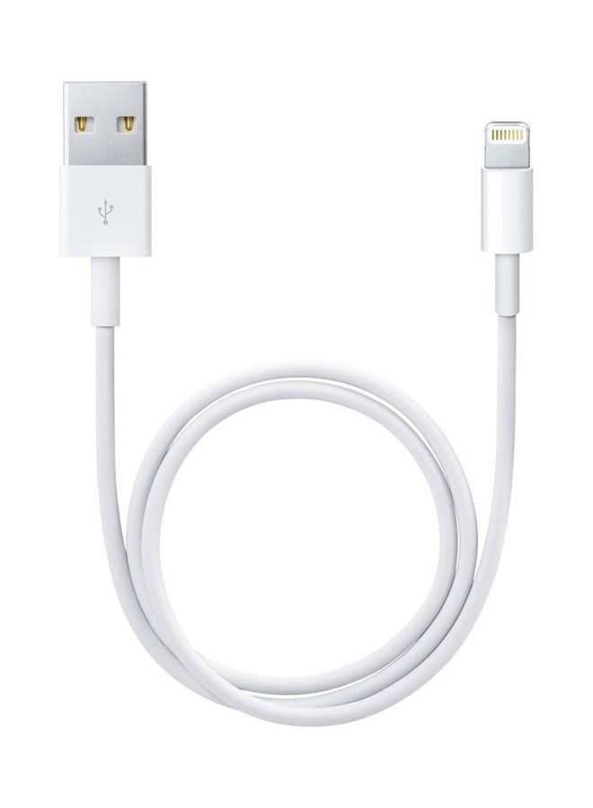 5W USB Power Adapter with Lightning to USB Cable 1m White