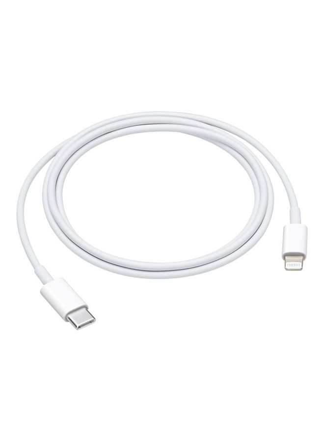 USB-C 20W Power Adapter with USB-C to Lightning Cable 1m White