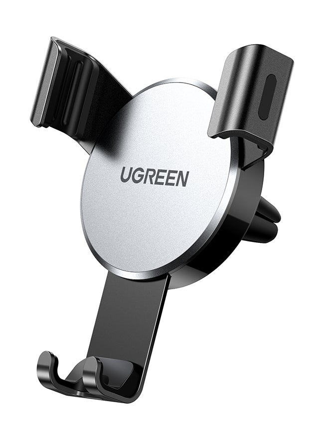 Car Phone Holder, Mobile Holder For the Car Air Vent Phone Stand Car Auto Lock Gravity Mobile Phone Mount Ac Vent Car Mount Compatible With iPhone 16/15/14 Series, Galaxy S24/S23 Z Flip 5 4, Xiaomi Grey