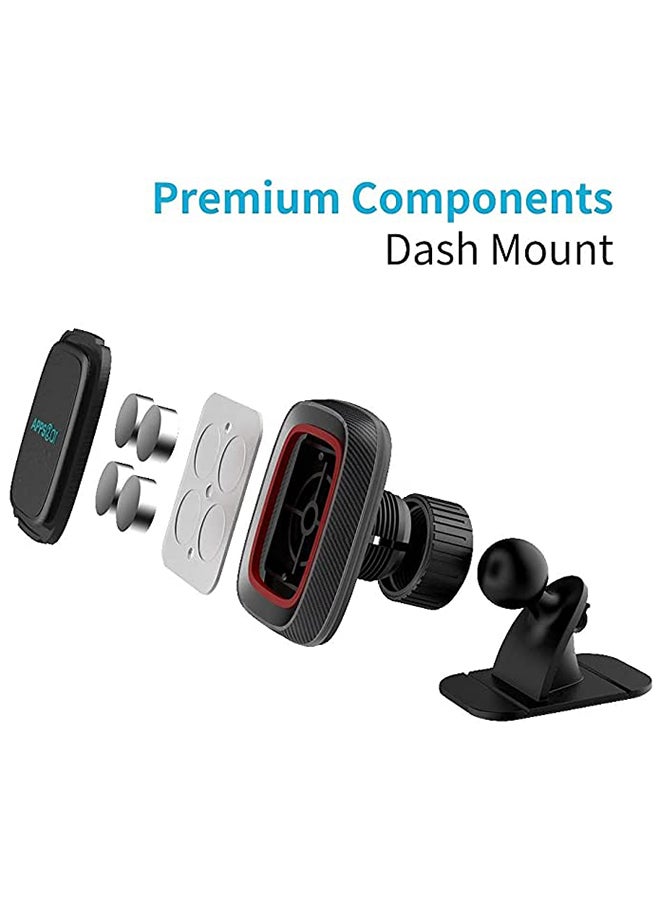 Magnetic Dashboard Car Mount Holder Black/Red