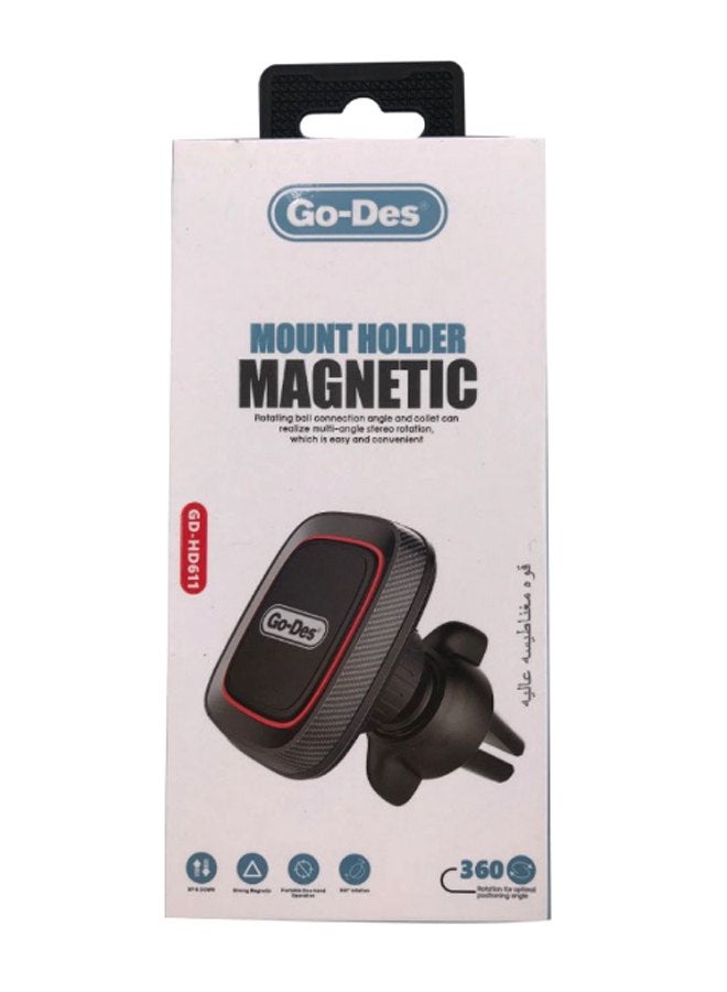 Mount Magnetic Car Holder 360 Black