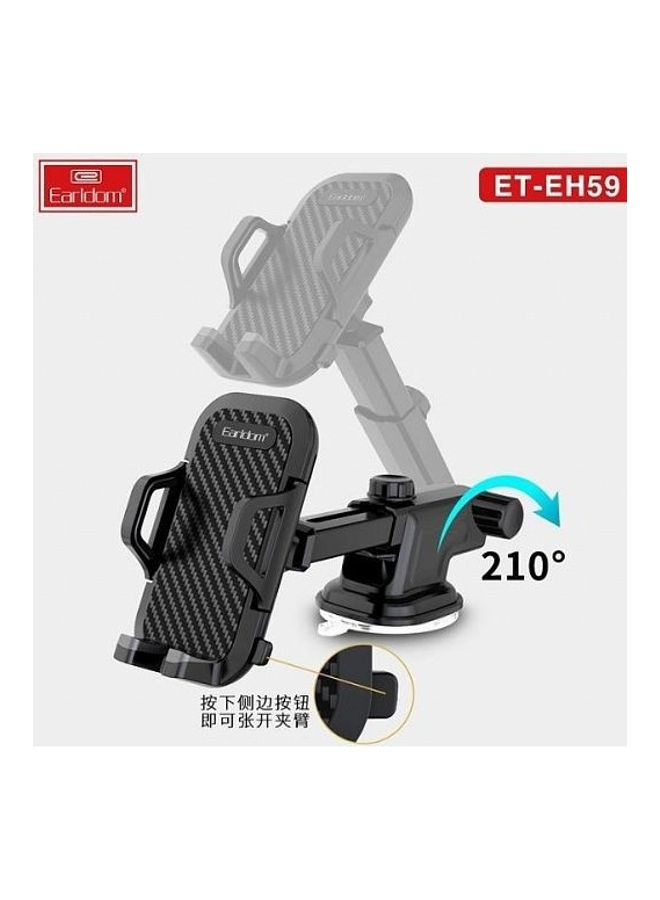 Car Holder Suction Cup 360 Degree Rotaion Black