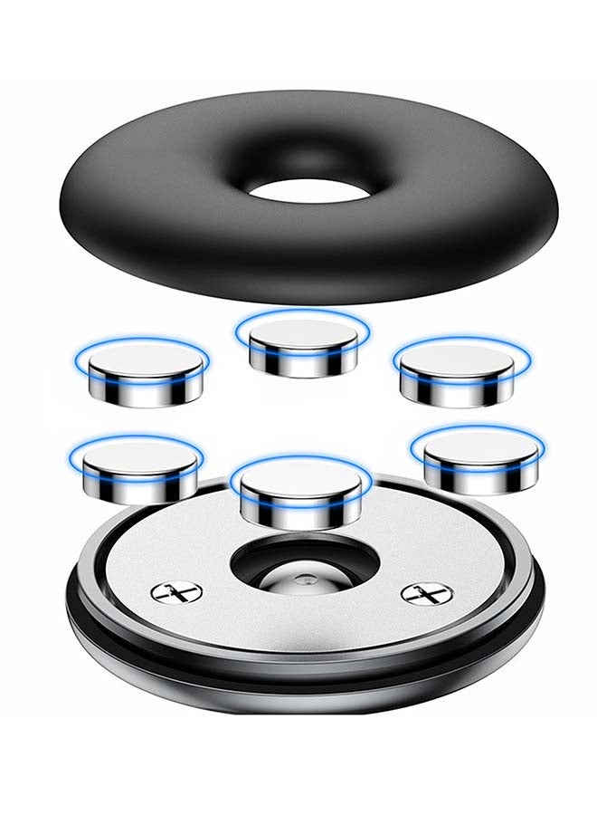 Magnetic Car Mobile Phone Holder Mount Silver/Black