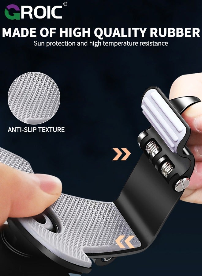 Car Mobile Phone Holder, Phone Mount for Car Dashboard & Air Vent, 1800 Degree Rotation Car Phone Holder Mount, Universal Phone Clip Car Mobile Phone Holder for iPhone Samsung All Smartphone