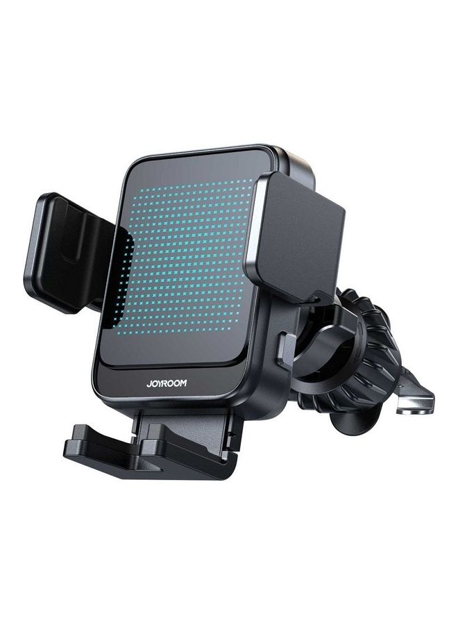 15W Mini Fast Wireless Car Charger Dashboard Cell Phone Holder For Iphone 14 Pro Max 14 Pro 14 13 12 11 Galaxy S22 S20 Plus Black