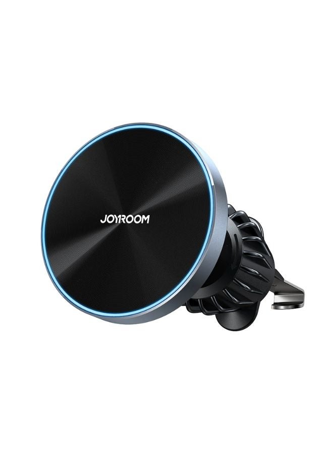 JR-ZS240 Pro 15W Magnetic Fast Wireless Car Charger - Qi Fast Charging - Car Air Vent Phone Holder Black