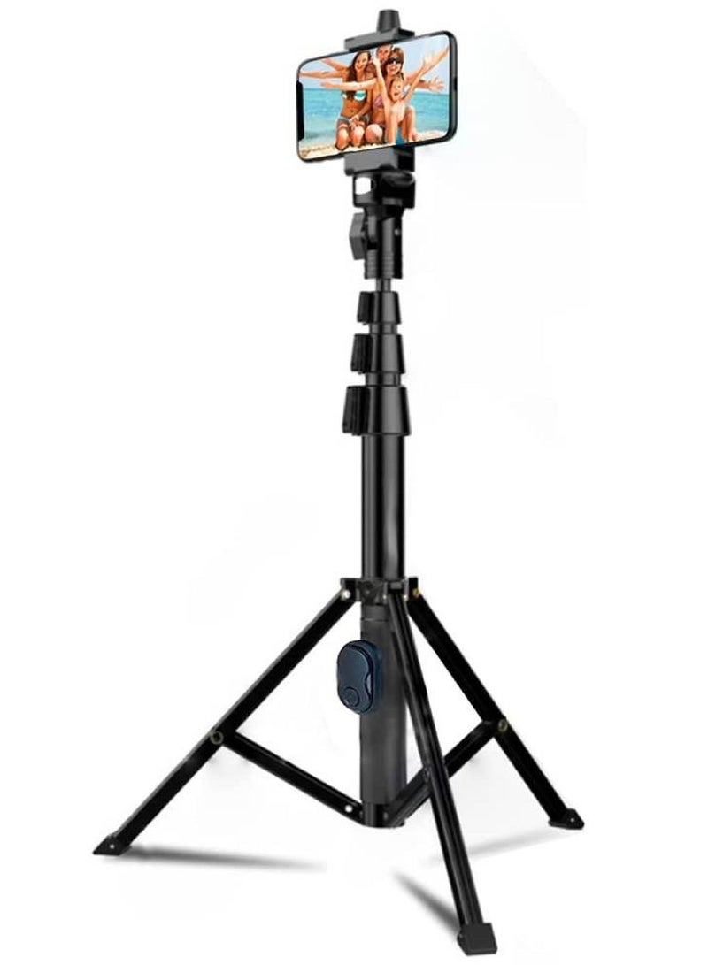 Tripod Stand With Selfie Stick Black