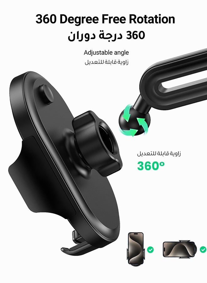 Car Phone Holder For Car Cup, Adjustable Car Cup Phone Holder, Rotatable Car Mount, Phone Holder Car, iPhone Holder, Cell Phone Holder For iPhone 15/16 Series,Galaxy S24 S23 Ultra Z Flip, Xiaomi etc Black