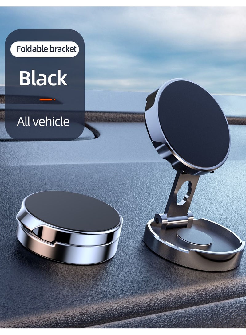 Mobile Phone Stand Strong Magnetic Car Holder 720° Foldable Round Bracket Support for Universal Phones Mount Holders In Car , House , Office