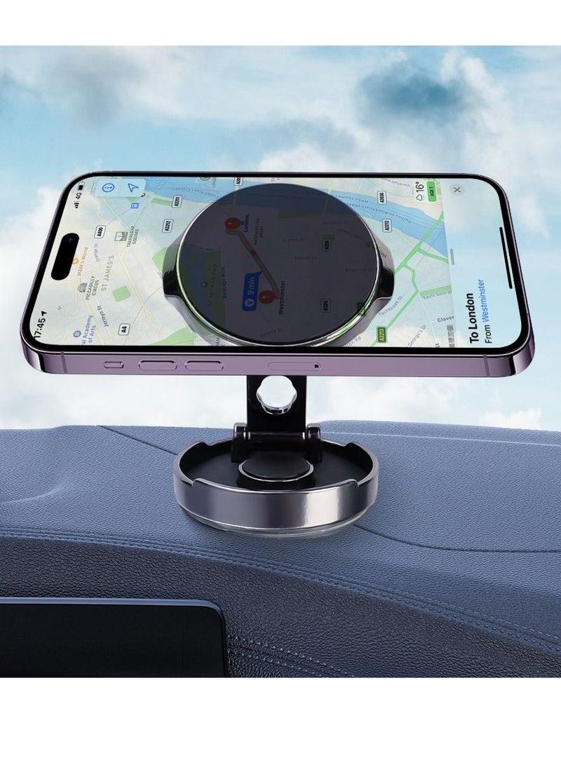 Mobile Phone Stand Strong Magnetic Car Holder 720° Foldable Round Bracket Support for Universal Phones Mount Holders In Car , House , Office