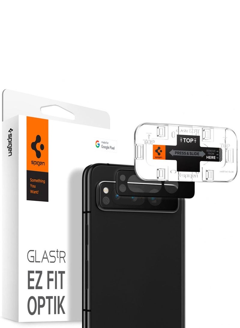 Glastr Ez Fit Optik for Google Pixel Fold Camera Lens Screen Protector - Black [2 Pack]