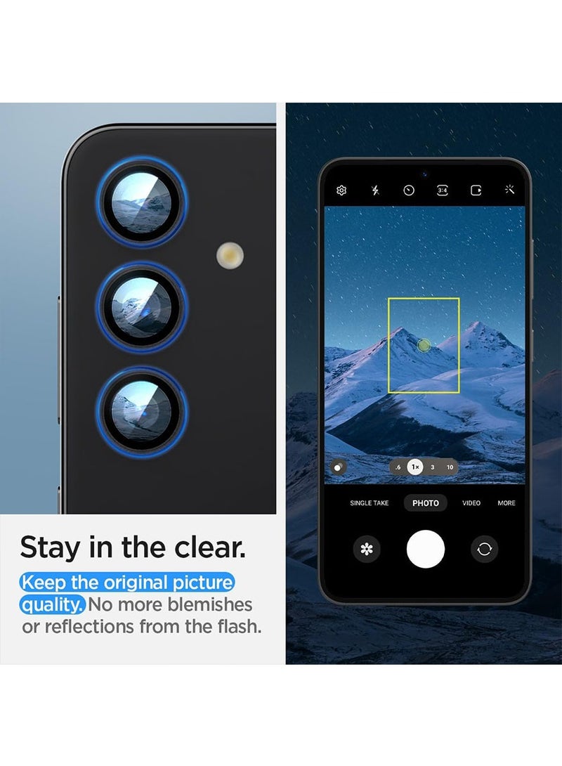 Glastr Ez Fit Optik Pro Samsung Galaxy S24 PLUS Camera Lens Protector [2 Pack] - Black