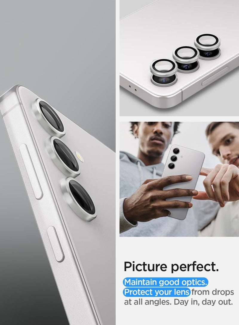 GLAStR EZ-Fit Optik PRO for Samsung Galaxy S24 Plus Camera Lens Protector [2 PACK] - Marble Gray