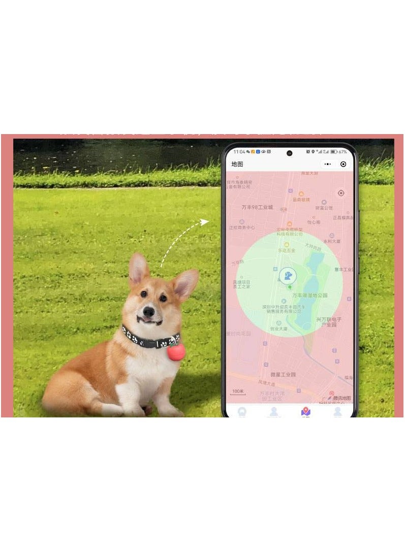 Pet GPS Locator Compact Anti Lost Locator Collar Tracking Artifact Dog and Cat Tomato Anti Lost Device