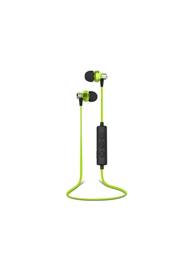 A980BL Wireless Bluetooth 4.0 Sports Earphones Green