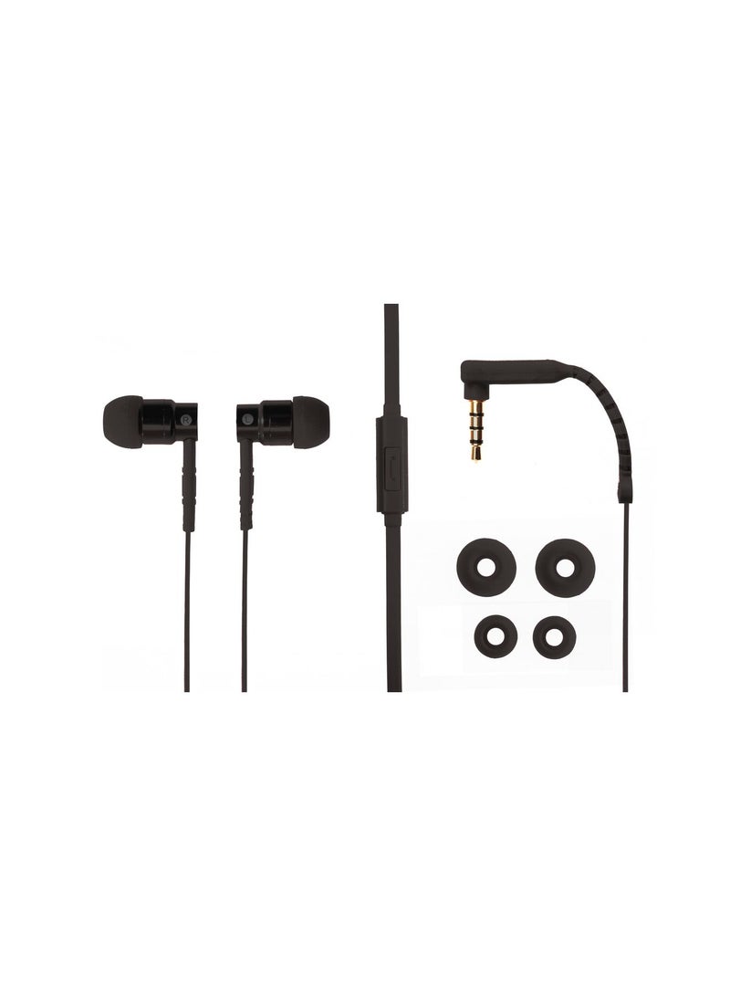 Aluminium Jazz In-Ear Earphones Black