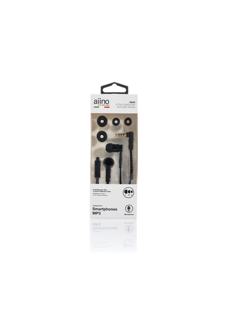 Aluminium Jazz In-Ear Earphones Black